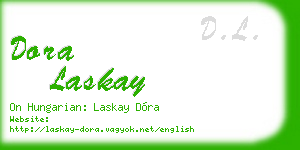 dora laskay business card