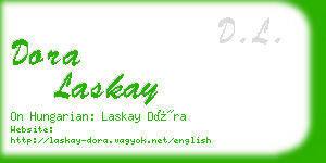 dora laskay business card